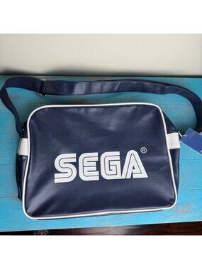 NWT Rare SEGA 60th Anniversary Messenger Crossbody Bag In Navy Blue